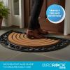 image:imageBIRDROCK HOME 18 x 30 Half Round Natural Coir and Rubber Doormat with Scroll Border  Natural Fibers  Outdoor Doormat  Keeps Your Floors Clean  Decorative Design  Brush Coir