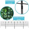 image:imageBIRDROCK HOME 5pk Ornate Landscape Edging Fence for Garden or Flower Beds  Durable Metal  Landscape Fencing