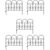 image:imageBIRDROCK HOME 5pk Ornate Landscape Edging Fence for Garden or Flower Beds  Durable Metal  Landscape Fencing