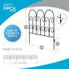 image:imageBIRDROCK HOME 5pk Ornate Landscape Edging Fence for Garden or Flower Beds  Durable Metal  Landscape Fencing