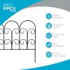 image:imageBIRDROCK HOME 5pk Ornate Landscape Edging Fence for Garden or Flower Beds  Durable Metal  Landscape Fencing