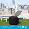 image:imageBIRDROCK HOME Outdoor Pouf Ottoman  Hand Woven Waterproof Foot Stool with Bead Bag Filling  Boho Foot Rest for Patio Living Room Porch amp Outdoor Seating  Lightweight Soft Stuffed Chair  Black
