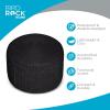 image:imageBIRDROCK HOME Outdoor Pouf Ottoman  Hand Woven Waterproof Foot Stool with Bead Bag Filling  Boho Foot Rest for Patio Living Room Porch amp Outdoor Seating  Lightweight Soft Stuffed Chair  Black
