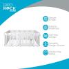 image:imageBIRDROCK HOME Pet Playpen with Door  12 Panel  Strong Plastic  Puppy Safety Fence Pen Playpen  NonSlip and Secure Dog Gate  WhiteWhite