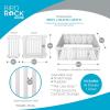 image:imageBIRDROCK HOME Pet Playpen with Door  12 Panel  Strong Plastic  Puppy Safety Fence Pen Playpen  NonSlip and Secure Dog Gate  WhiteWhite