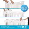 image:imageBIRDROCK HOME Pet Playpen with Door  12 Panel  Strong Plastic  Puppy Safety Fence Pen Playpen  NonSlip and Secure Dog Gate  WhiteWhite