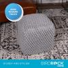 image:imageBIRDROCK HOME Square Pouf Ottoman Foot Rest  18 Compact Comfortable Soft Cotton Knit Bean Bag Floor  Chair Foot Stool Seat for Living Room Bedroom Kids Room or Nursery Grey BudGrey