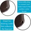 image:imageBIRDROCK HOME Water Hose Holder  Decorative Metal Pot Indoor or Outdoor Garden Storage Organizer Patio Portable Bucket  Distressed Bronze Holds up to 200ft Hoses Large with LidBronze