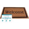 image:imageBIRDROCK HOME Welcome Door Mat  Decorative Entry Rug  Outdoor Durable Floor Doormats for Front Door Entrance or Cabin  Heavy Duty Natural Coir for Muddy Feet  24 x 36 Inch  Vinyl  OversizedWelcome With Black Border