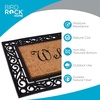 image:imageBIRDROCK HOME Welcome Coir Doormat  18 x 30 Inch  Standard Welcome Mat with Black Border and Natural Fade  Vinyl Backed  OutdoorElegant Design