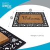 image:imageBIRDROCK HOME Welcome Coir Doormat  18 x 30 Inch  Standard Welcome Mat with Black Border and Natural Fade  Vinyl Backed  OutdoorElegant Design