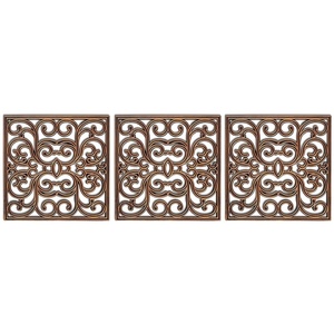 image:imageBIRDROCK HOME Rubber Stepping Stones  Set of 3 Decorative Pavers for Garden Path Patio Lawn Yard and Backyard Landscaping  Easy Install Outdoor Walkway Pathway Ground Tiles  Copper15x15Copper