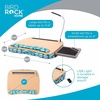 image:imageBIRDROCK HOME Lap Desk with Pillow Cushion  USB Light and Tablet Slot  Fits Laptops Up to 15  Tablets Up to 96  Tropical Grey Pattern  Laptop and Writing Lap Desk  Laptop Stand AccessoriesBrown