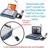 image:imageBIRDROCK HOME Lap Desk with Pillow Cushion  USB Light and Tablet Slot  Fits Laptops Up to 15  Tablets Up to 96  Tropical Grey Pattern  Laptop and Writing Lap Desk  Laptop Stand AccessoriesBlue
