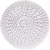 image:imageBIRDROCK HOME Round Pouf Ottoman Foot Rest  185x185x15 Boho Compact Comfortable Soft Cotton Braided Foot Stool Seat with Bean Bag Filling for Living Room or Bedroom NaturalCream
