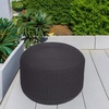 image:imageBIRDROCK HOME Outdoor Pouf Ottoman  Hand Woven Waterproof Foot Stool with Bead Bag Filling  Boho Foot Rest for Patio Living Room Porch amp Outdoor Seating  Lightweight Soft Stuffed Chair  Grey
