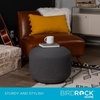 image:imageBIRDROCK HOME Outdoor Pouf Ottoman  Hand Woven Waterproof Foot Stool with Bead Bag Filling  Boho Foot Rest for Patio Living Room Porch amp Outdoor Seating  Lightweight Soft Stuffed Chair  Grey
