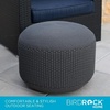 image:imageBIRDROCK HOME Outdoor Pouf Ottoman  Hand Woven Waterproof Foot Stool with Bead Bag Filling  Boho Foot Rest for Patio Living Room Porch amp Outdoor Seating  Lightweight Soft Stuffed Chair  Grey