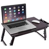 image:imageSofia  Sam Bamboo Ventilation Lap Tray with Adjustable Legs Walnut