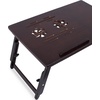 image:imageSofia  Sam Bamboo Ventilation Lap Tray with Adjustable Legs Walnut