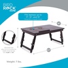 image:imageSofia  Sam Bamboo Ventilation Lap Tray with Adjustable Legs Walnut