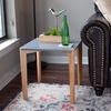 image:imageBIRDROCK HOME End Table with Grey Top and Wooden Legs  Modern Minimalist Furniture  Natural Wood Legs  Lightweight Night Stand  Square Side Unique Decorative End Accent  Living Room Bedroom