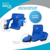 image:imageStadium Boss Recliner Stadium Seat for Bleachers Benches Lawns Backyard Camping amp Beach  Padded Sport Chair Cushion Backs amp Armrest  6 Reclining Positions  Portable Carry Straps  Blue