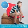 image:imageStadium Boss Recliner Stadium Seat for Bleachers Benches Lawns Backyard Camping amp Beach  Padded Sport Chair Cushion Backs amp Armrest  6 Reclining Positions  Portable Carry Straps  Red