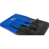 image:imageStadium Boss Recliner Stadium Seat for Bleachers Benches Lawns Backyard Camping amp Beach  Padded Sport Chair Cushion Backs amp Armrest  6 Reclining Positions  Portable Carry Straps  Blue