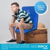 image:imageStadium Boss Recliner Stadium Seat for Bleachers Benches Lawns Backyard Camping amp Beach  Padded Sport Chair Cushion Backs amp Armrest  6 Reclining Positions  Portable Carry Straps  Blue