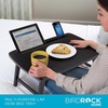 image:imageBIRDROCK HOME Bamboo Wood Lap Tray with Foldout Legs Storage Drawer Fits Laptops Up to 17 Tablet and Phone Slot Laptop Table for Sitting or Standing Work from Home Workstation  EspressoEspresso