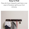 image:imageBIRDROCK HOME Folding Hook Coat and Hat Rack  5 Hooks  18 Inches  Wall Mount  Decorative Home Storage  Entryway Foyer Hallway Bathroom Bedroom Rail  Oil Rubbed Bronze Hooks  Brown RaiBrown