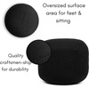 image:imageBIRDROCK HOME Outdoor Pouf Ottoman  Hand Woven Waterproof Foot Stool with Bead Bag Filling  Boho Foot Rest for Patio Living Room Porch amp Outdoor Seating  Lightweight Soft Stuffed Chair  NavyBlack