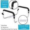 image:imageBIRDROCK HOME Toilet Seat Safety Rail for Seniors  Handrail Support Safety Frame for Bathroom  Easy Install  Elderly Handicap Bariatrics Medical Disabled  Raised Elevated Assistance CommodeToilet Safety Rail