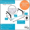 image:imageBIRDROCK HOME Toilet Seat Safety Rail for Seniors  Handrail Support Safety Frame for Bathroom  Easy Install  Elderly Handicap Bariatrics Medical Disabled  Raised Elevated Assistance CommodeToilet Safety Rail
