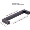 image:imageBirdRock Home Square Contemporary Handle  Oil Rubbed Bronze  10 Pack  375 Inch Kitchen Cupboard Furniture Cabinet Hardware Drawer Dresser Pull TradOil Rubbed Bronze