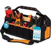 image:imageINTERNETS BEST Open Top Electricians Tool Bag  Custom Electrician Organizer Tool Carrier  16 Pocket Utility Tool Box  Portable Shoulder Tote for Tech Plumbers Painters Construction  17 Inch
