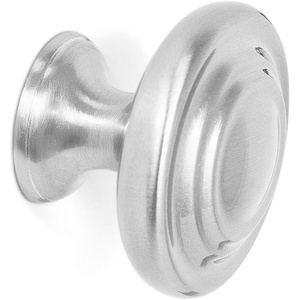 image:imageBIRDROCK HOME Classic Cabinet Knobs  Brushed Nickel  25 Pack  Kitchen Cupboard Furniture Cabinet Hardware Drawer Dresser Pull  125 Inch DiameterBrushed Nickel