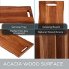 image:imageBIRDROCK HOME Acacia Wooden Cheese amp Charcuterie Board with Handles 22  Rectangular Food Platter for Bread Meat or Appetizers  Natural Wood Serving Tray Cutting Board for Kitchen amp Outdoor Use22 x 113 x 1
