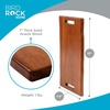 image:imageBIRDROCK HOME Acacia Wooden Cheese amp Charcuterie Board with Handles 22  Rectangular Food Platter for Bread Meat or Appetizers  Natural Wood Serving Tray Cutting Board for Kitchen amp Outdoor Use22 x 113 x 1