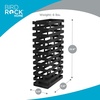 image:imageBIRDROCK HOME Decorative Umbrella Stand with Removable Water Tray  Large Metal Umbrella Rack and Cane Walking Stick Organizer for Entryway  Umbrella Holder for Indoor amp Outdoor  Black DiagonalStriped
