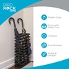 image:imageBIRDROCK HOME Decorative Umbrella Stand with Removable Water Tray  Large Metal Umbrella Rack and Cane Walking Stick Organizer for Entryway  Umbrella Holder for Indoor amp Outdoor  Black DiagonalStriped