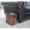 image:imageBIRDROCK HOME Sea Grass Storage Basket with Handles  Woven Sea Grass Decorative Rectangle Organizer Bin for Living Room Bathroom Home Decor  Suitable for Magazine Book Newspaper  NaturalEspresso