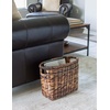 image:imageBIRDROCK HOME Sea Grass Storage Basket with Handles  Woven Sea Grass Decorative Rectangle Organizer Bin for Living Room Bathroom Home Decor  Suitable for Magazine Book Newspaper  NaturalEspresso