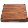 image:imageBIRDROCK HOME Wooden Serving Tray with Handles  Farmhouse Decor  Square Top Breakfast Trays  Tea Cheese Board  Coffee Table  Natural Acacia Wood  Kitchen  Bar