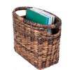 image:imageBIRDROCK HOME Sea Grass Storage Basket with Handles  Woven Sea Grass Decorative Rectangle Organizer Bin for Living Room Bathroom Home Decor  Suitable for Magazine Book Newspaper  NaturalEspresso