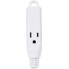 image:imageInternets Best 8 FT Vertical Triple Tap Extension Cord  16 AWG Gauge  163  Heavy Duty Indoor Power Outlet  NEMA 515 R amp 515P  SPT  3 Outlets  White