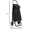 image:imageROLSER Foldable Grocery Shopping Cart with Wheels  Collapsible Personal Folding Cart for Groceries  Durable amp Portable  GreenBlack