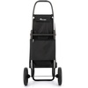 image:imageROLSER Foldable Grocery Shopping Cart with Wheels  Collapsible Personal Folding Cart for Groceries  Durable amp Portable  GreenBlack