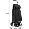 image:imageROLSER Foldable Grocery Shopping Cart with Wheels  Collapsible Personal Folding Cart for Groceries  Durable amp Portable  GreenBlack